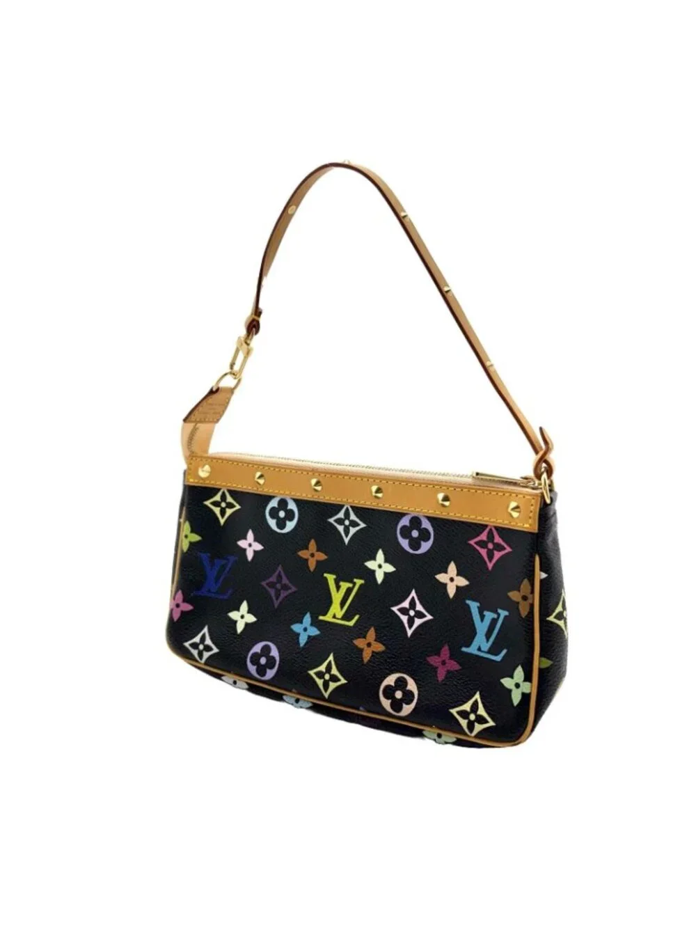Louis Vuitton Pochette Accessoires Multicolor Noir Handbag